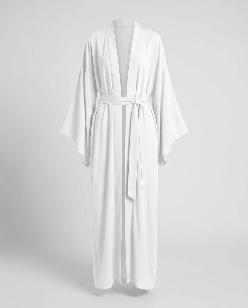 Damen weites Strandkleid mit fließendem Schnitt und luxuriösen Ärmeln