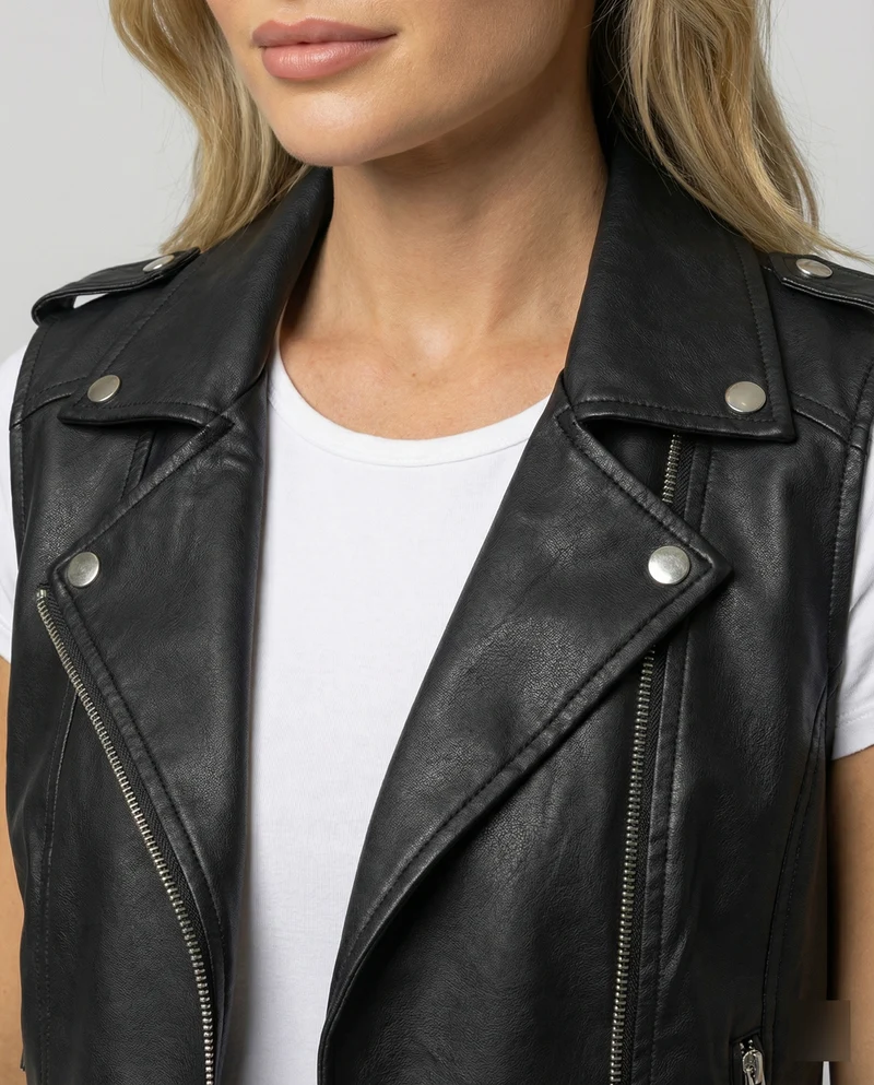Steppjacke Damen Übergang mit asymmetrischem Reißverschluss