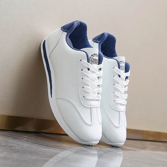 Einfarbige Freizeit-Sportschuhe für Damen mit dicken Sohlen