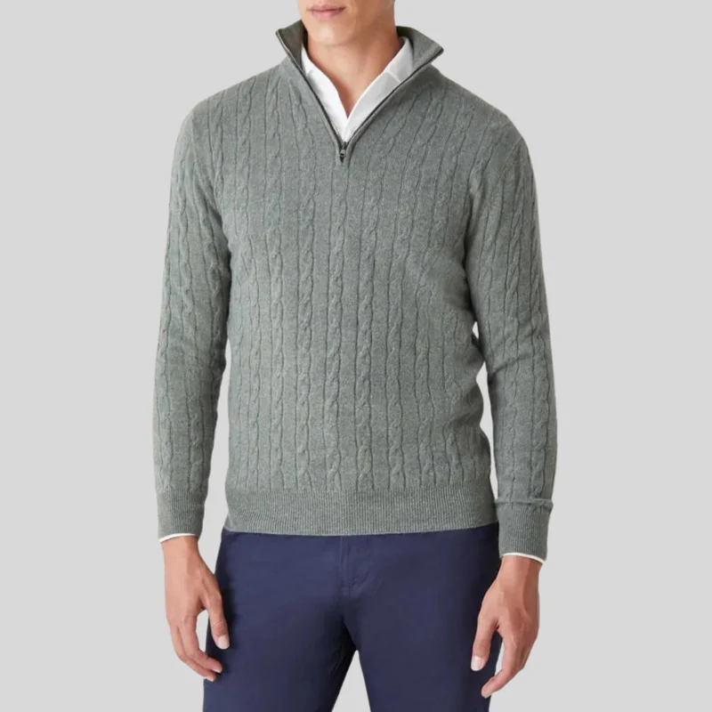 Nord Taschen | Hochwertiger Herren-Pullover mit Reißverschluss