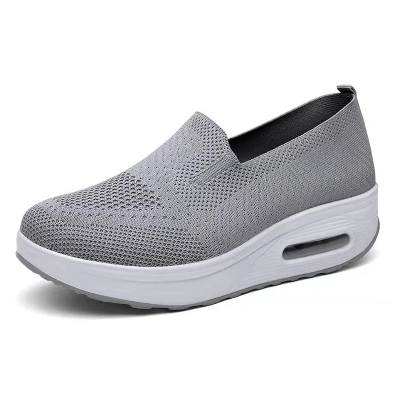 Damen Slip-On Sneakers mit atmungsaktivem Obermaterial und stoßdämpfender Sohle