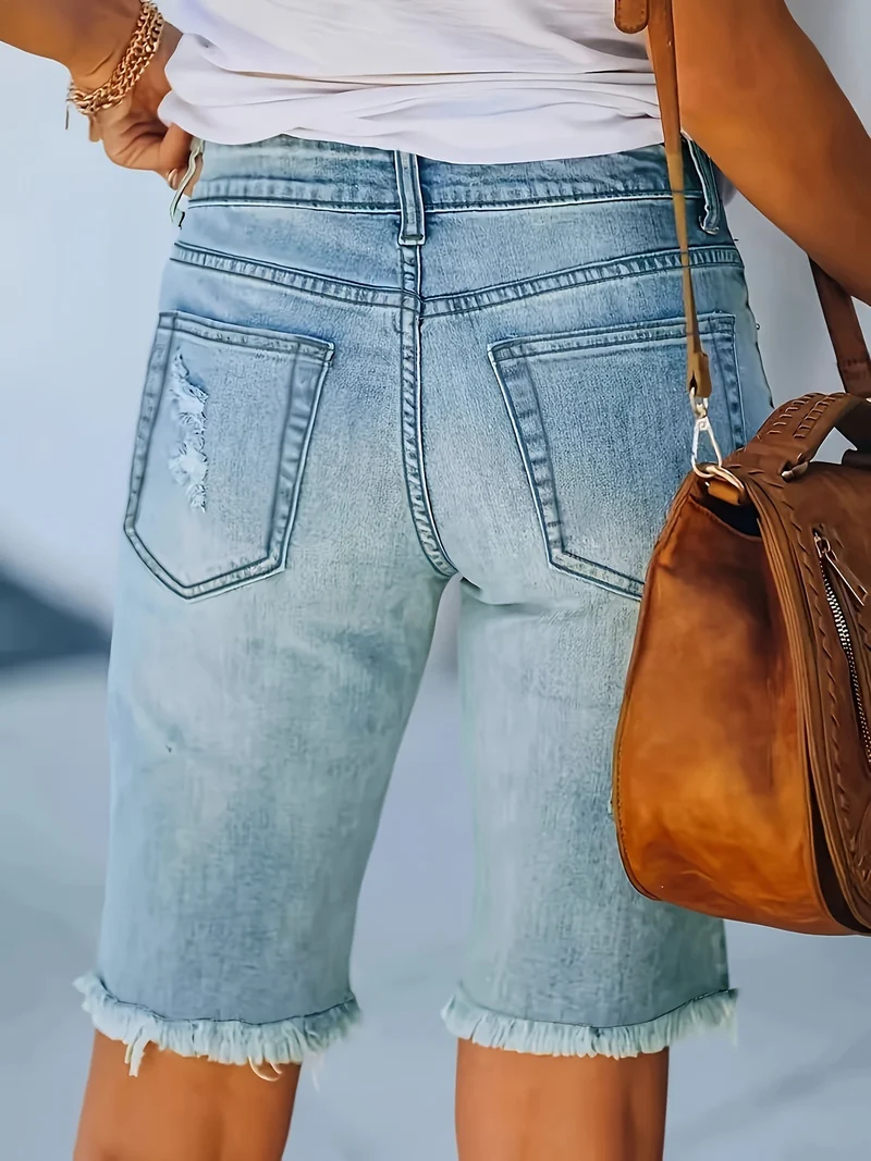 Trendy Sommer Denim Bermuda
