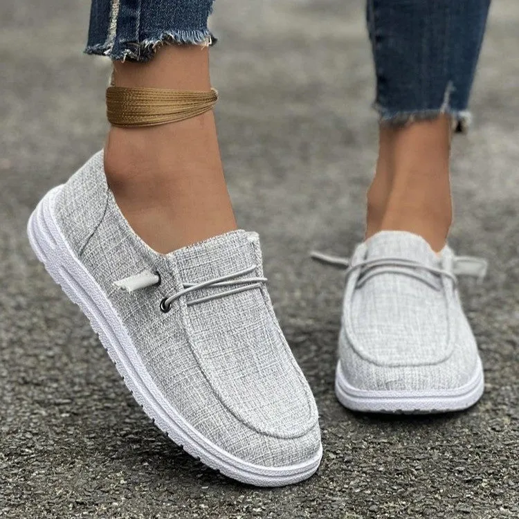 Damen Slip-On Sneakers mit elastischem Riemen