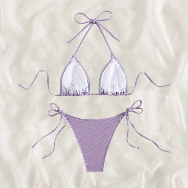 Damen Triangel-Bikini Set Nord Taschen
