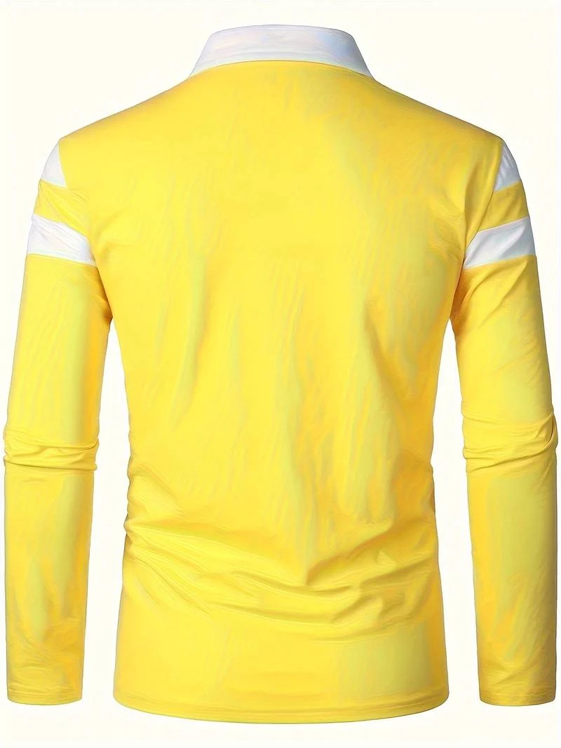 langärmliges poloshirt mit reißverschluss