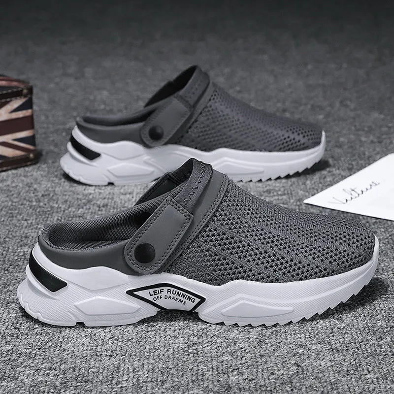 Damen Atmungsaktive Clogs mit rutschfester Sohle und flexiblem Obermaterial