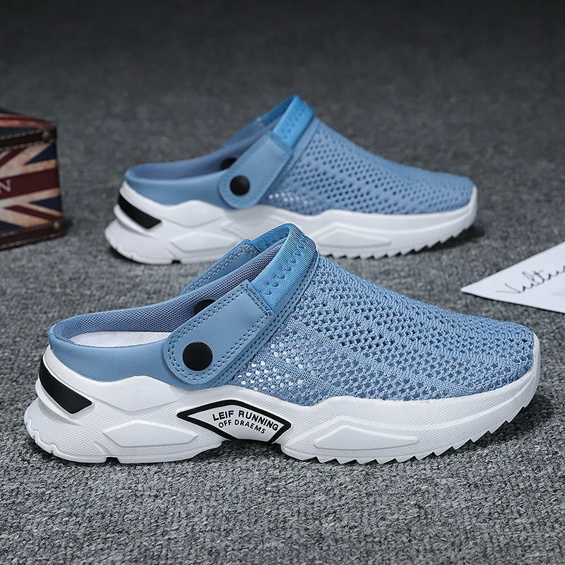 Damen Atmungsaktive Clogs mit rutschfester Sohle und flexiblem Obermaterial