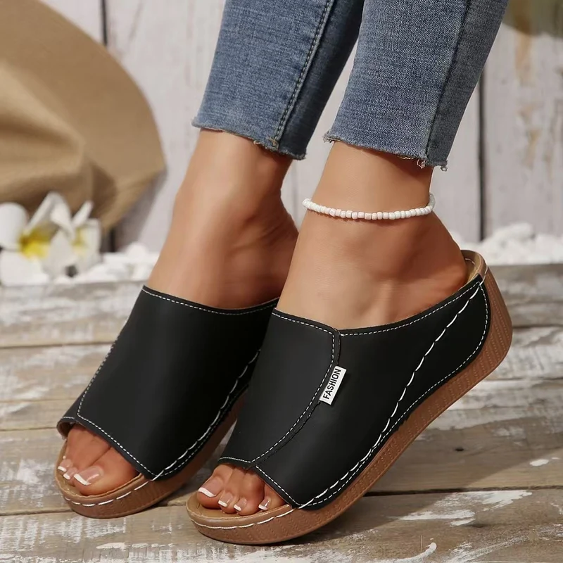 Damen bequeme Clogs mit ergonomischer Fußbett und modischem Riemendesign