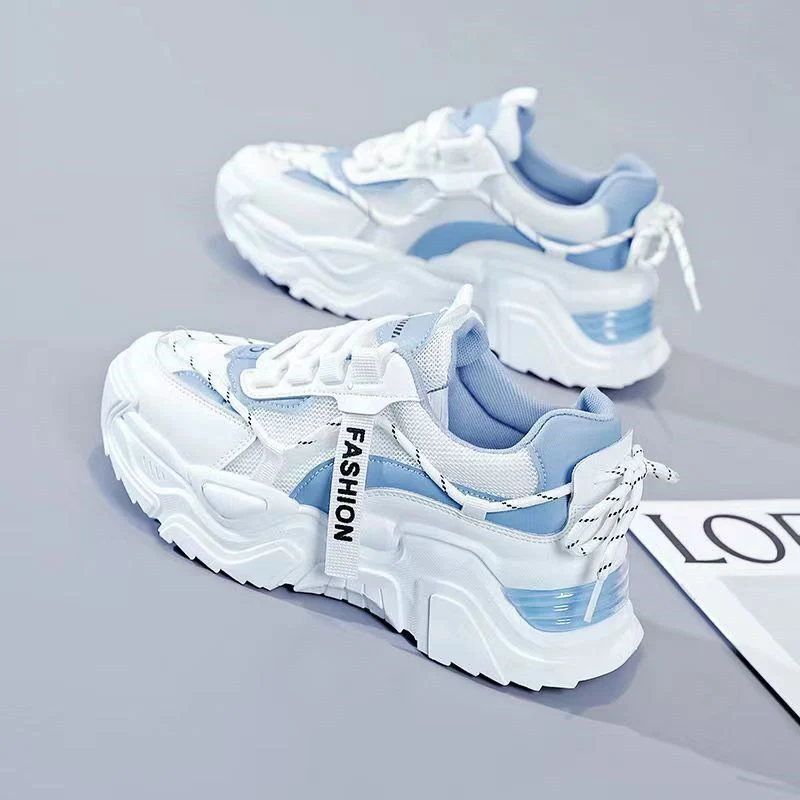 Damen Sportliche Modische Sneakers mit atmungsaktivem Obermaterial und dämpfender Sohle