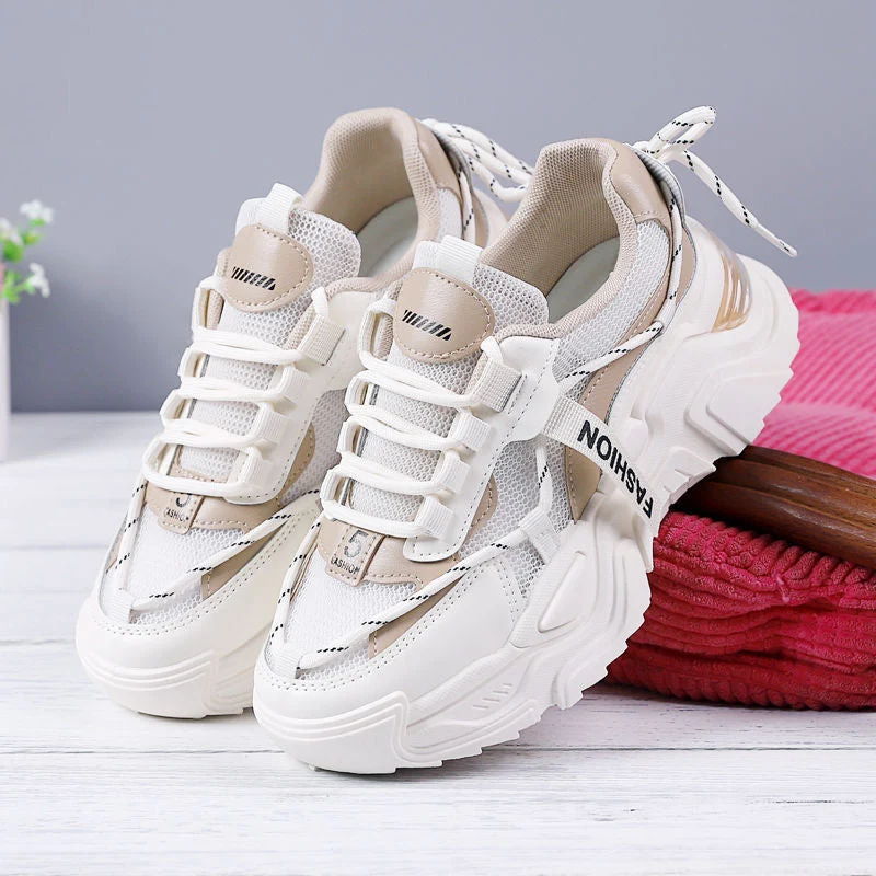 Damen Sportliche Modische Sneakers mit atmungsaktivem Obermaterial und dämpfender Sohle