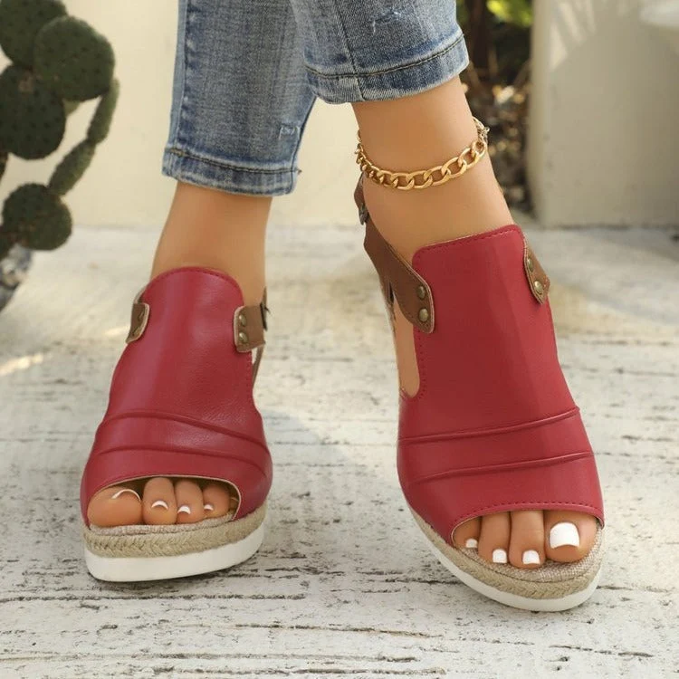 Damen Plateau Sandalen