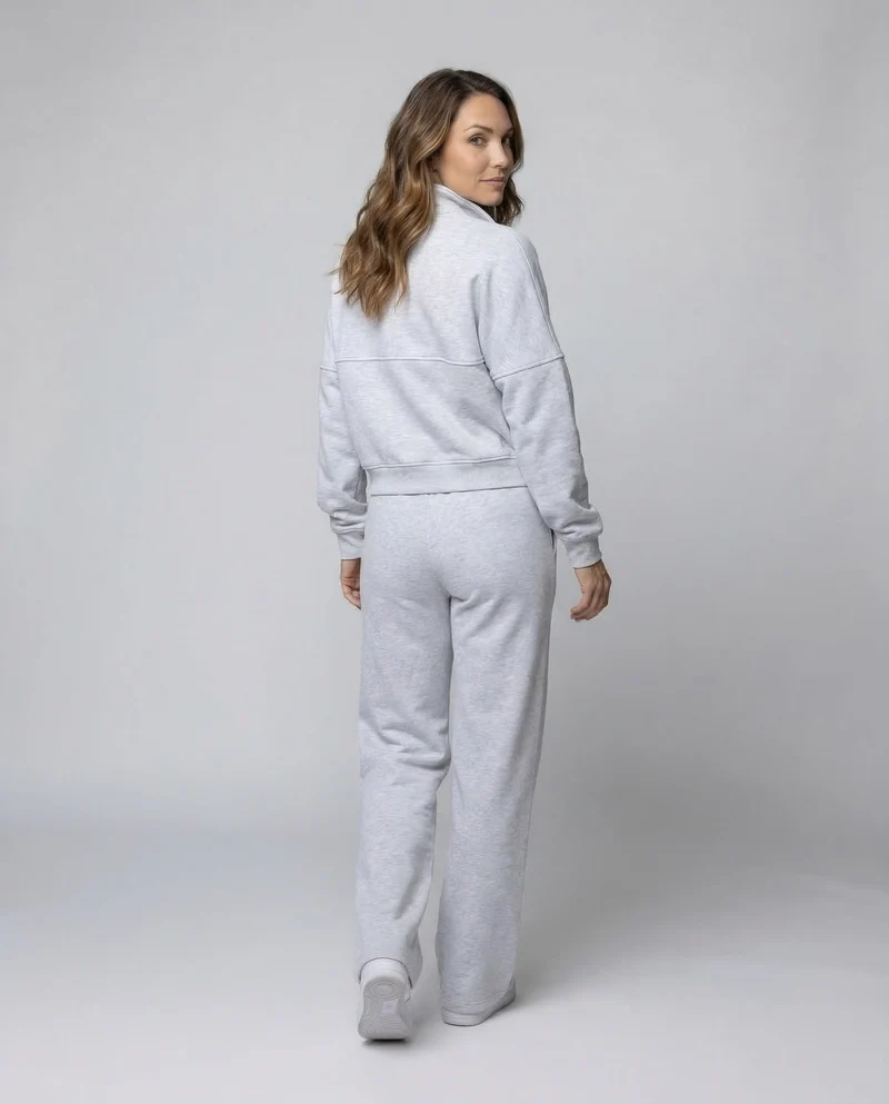 Damen Freizeitanzug Sweat-Palazzohose