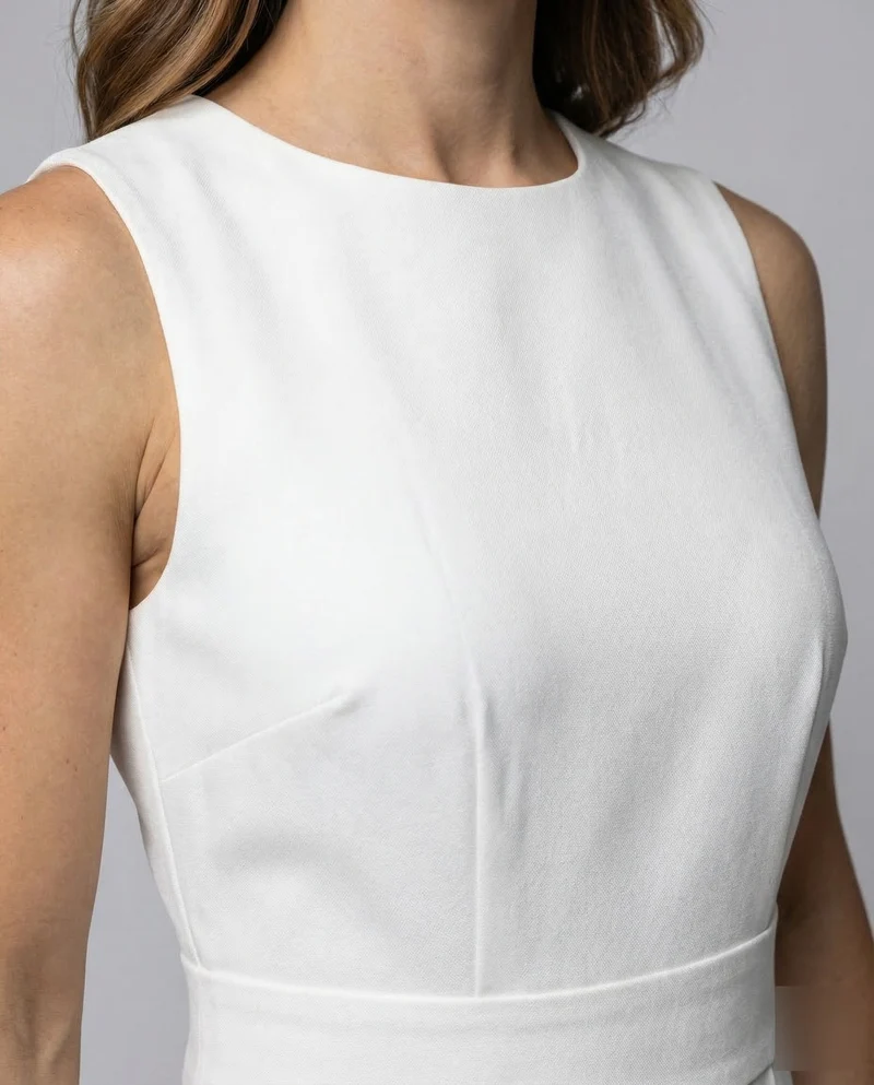 Damen Midikleid Asymmetrische Drapierung