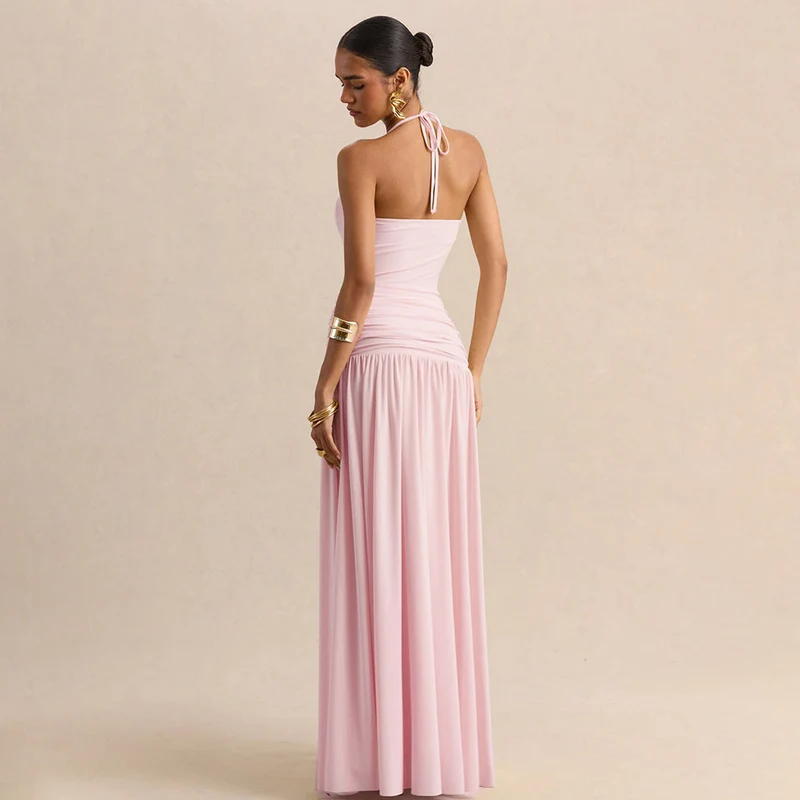 Damen Elegantes Abendkleid mit Off-Shoulder-Design und Fließendem Cape