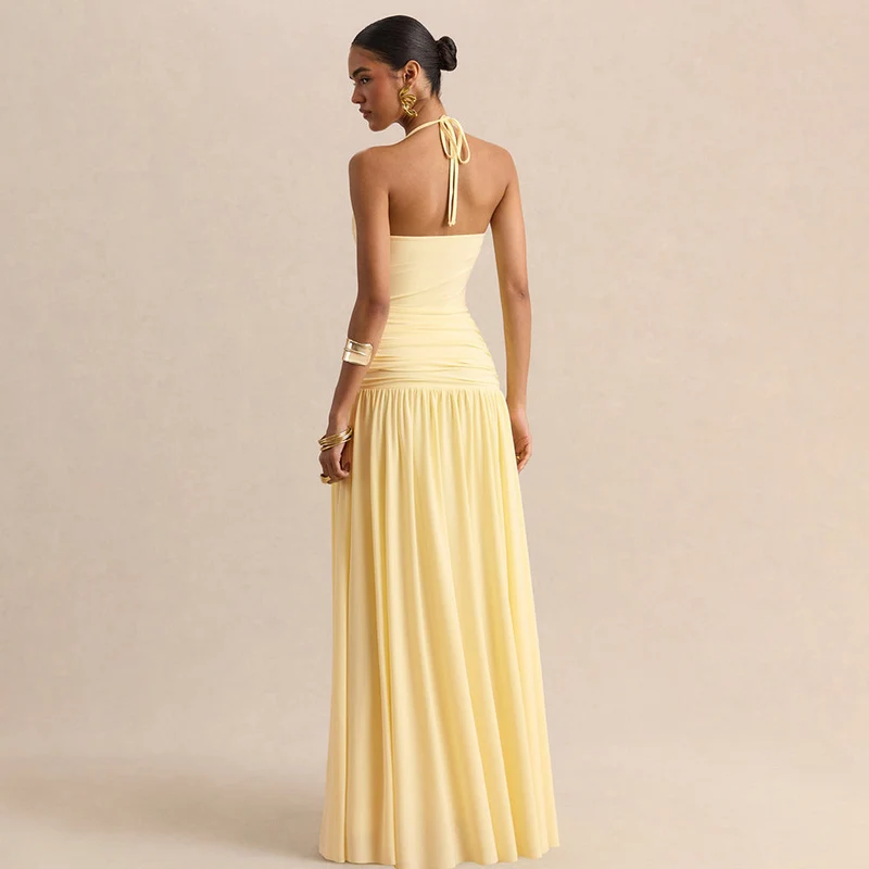 Damen Elegantes Abendkleid mit Off-Shoulder-Design und Fließendem Cape