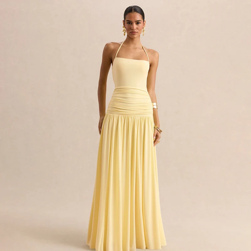 Damen Elegantes Abendkleid mit Off-Shoulder-Design und Fließendem Cape