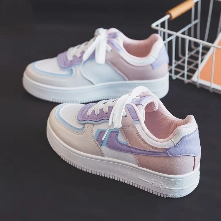 Damen Sportliche Freizeitsneaker mit rutschfester Sohle und atmungsaktivem Obermaterial
