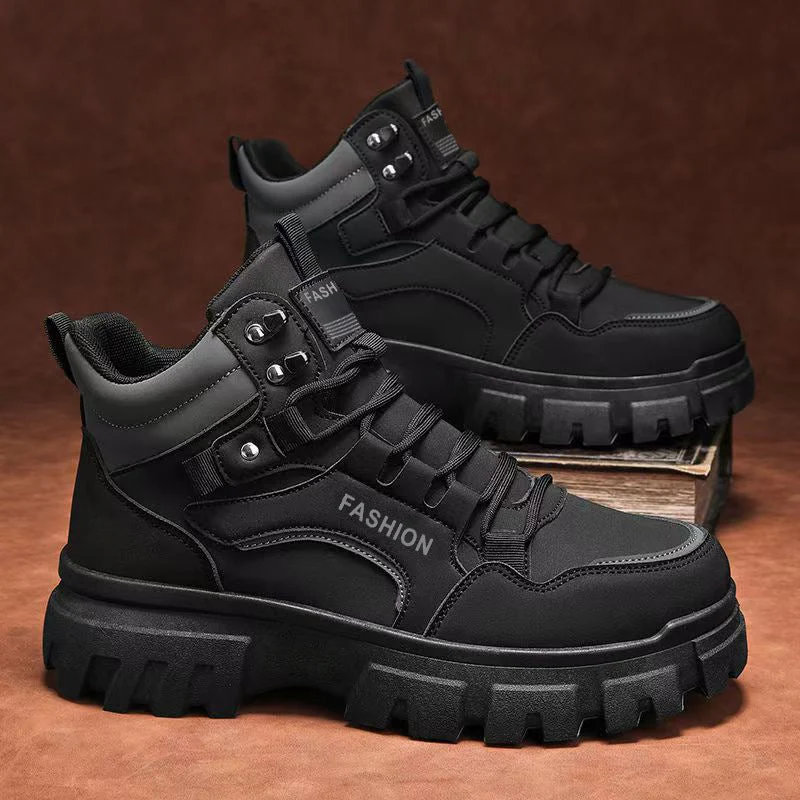 Damen Trendige und robuste High-Top Sneakers mit verstärkter Sohle