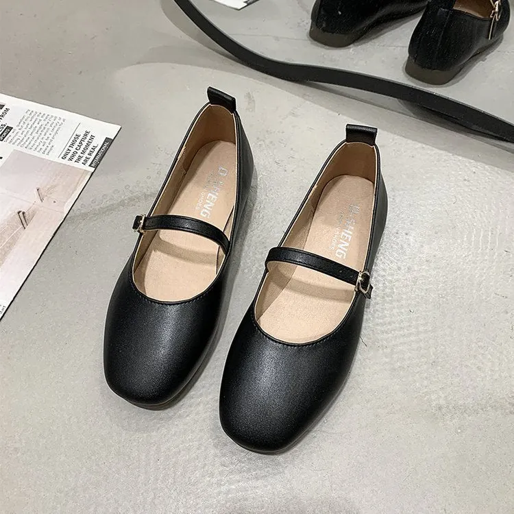 Damen Ballerinas mit elegantem Riemchen und bequemem Fußbett