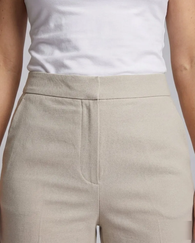 Damen Minimalistische Anzughose Schlitzdetail