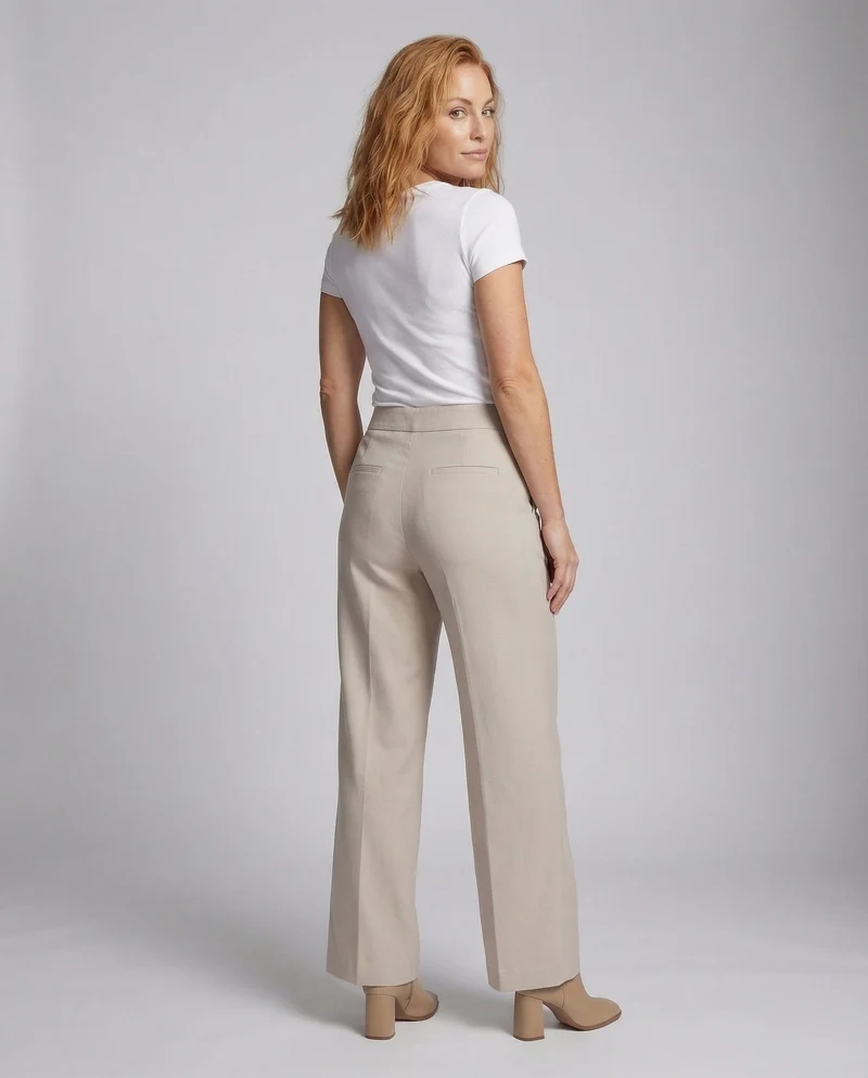 Damen Minimalistische Anzughose Schlitzdetail
