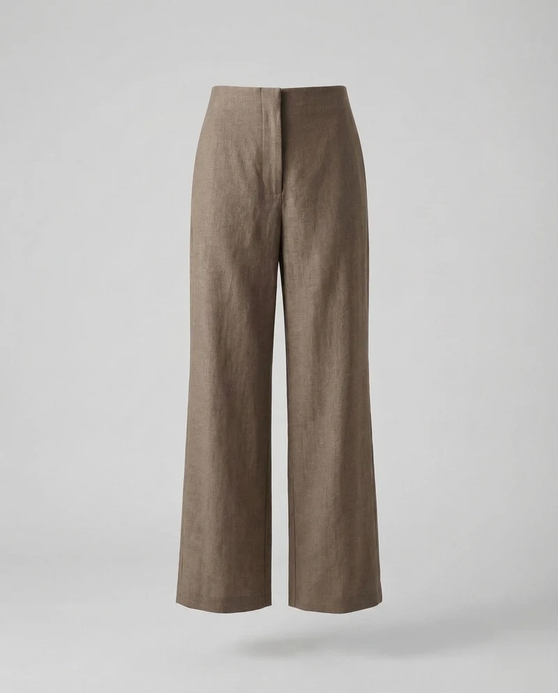 Damen Minimalistische Anzughose Schlitzdetail