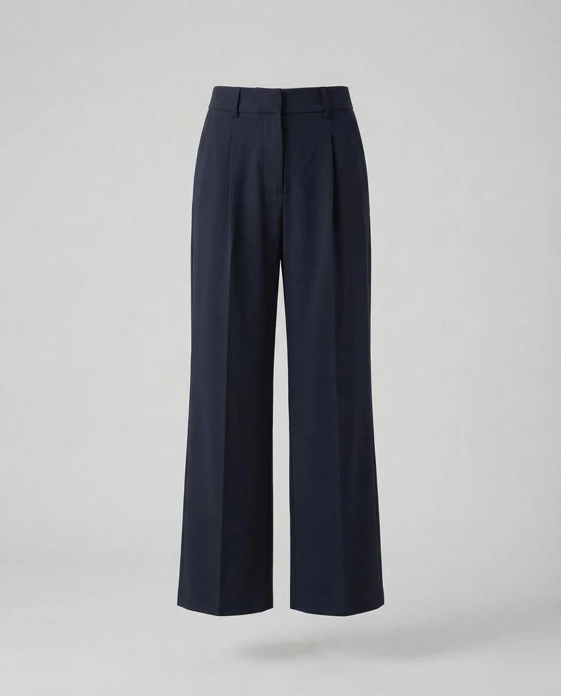 Damen Minimalistische Anzughose Schlitzdetail
