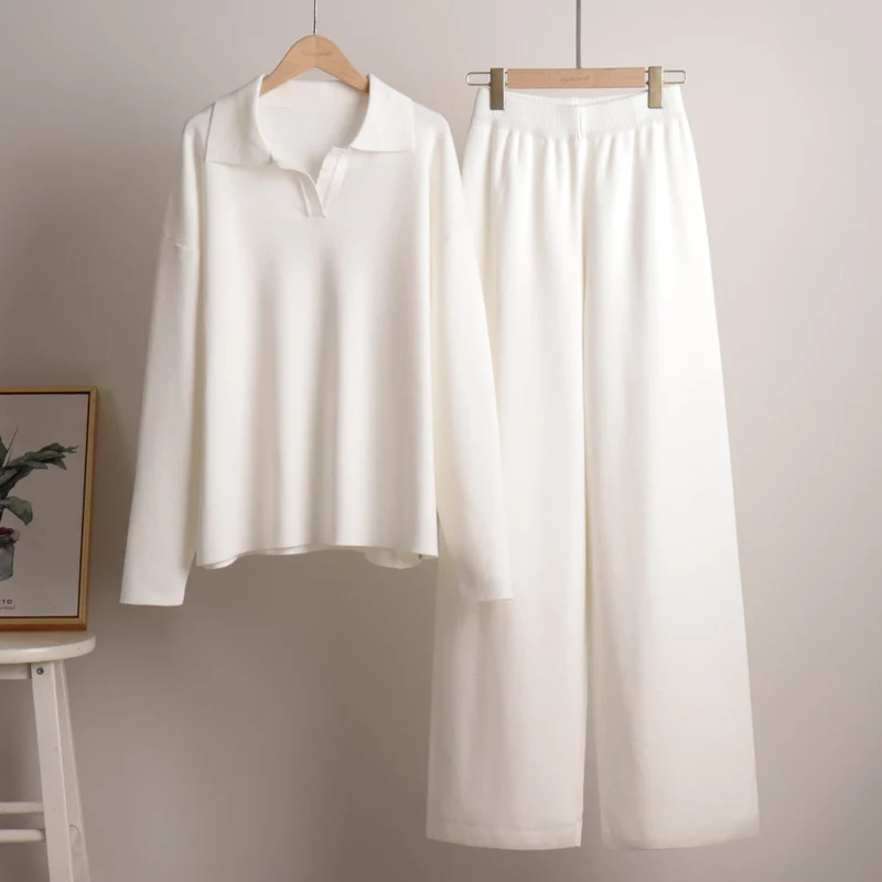Damen-Loungewear-Set - Oversized Sweatshirt und lockere Hose