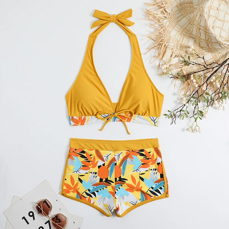 Damen Sportliches Bikiniset mit floralem Design