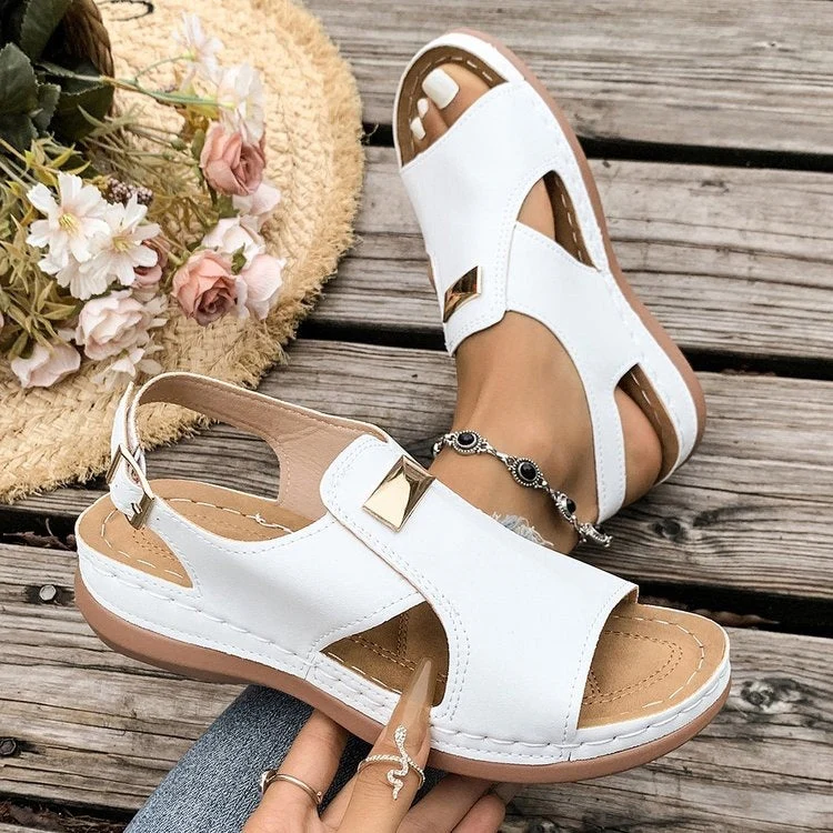 Damen Komfortable Sandalen mit verstellbarem Riemendesign Nord Taschen