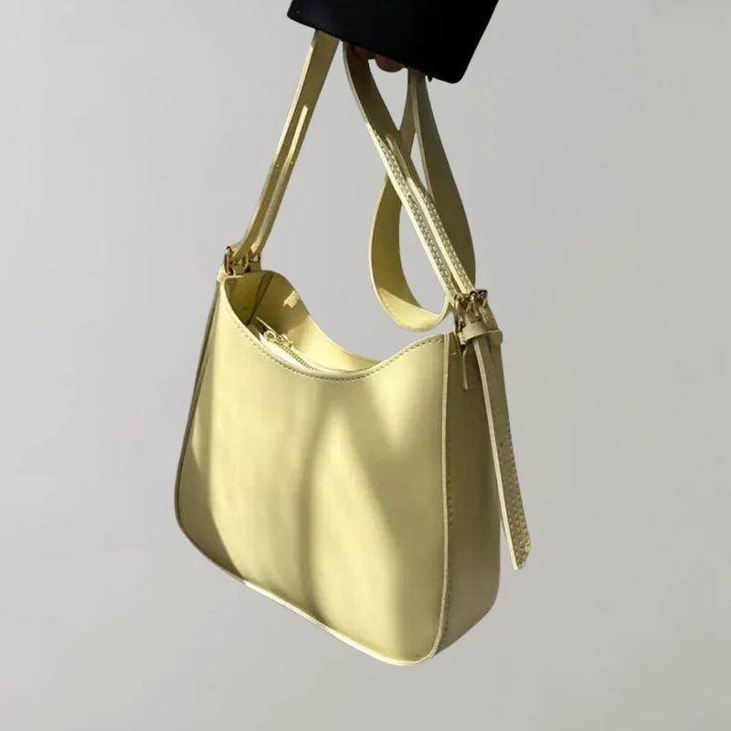 Reißverschluss Klein Schultertasche Kunstledertasche