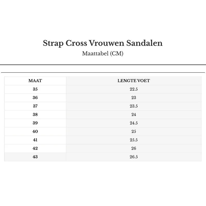 Strap Cross Frauen Sandalen