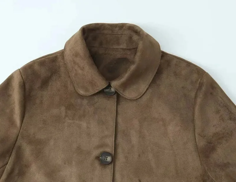 Wildleder Blazerjacke