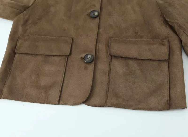 Wildleder Blazerjacke