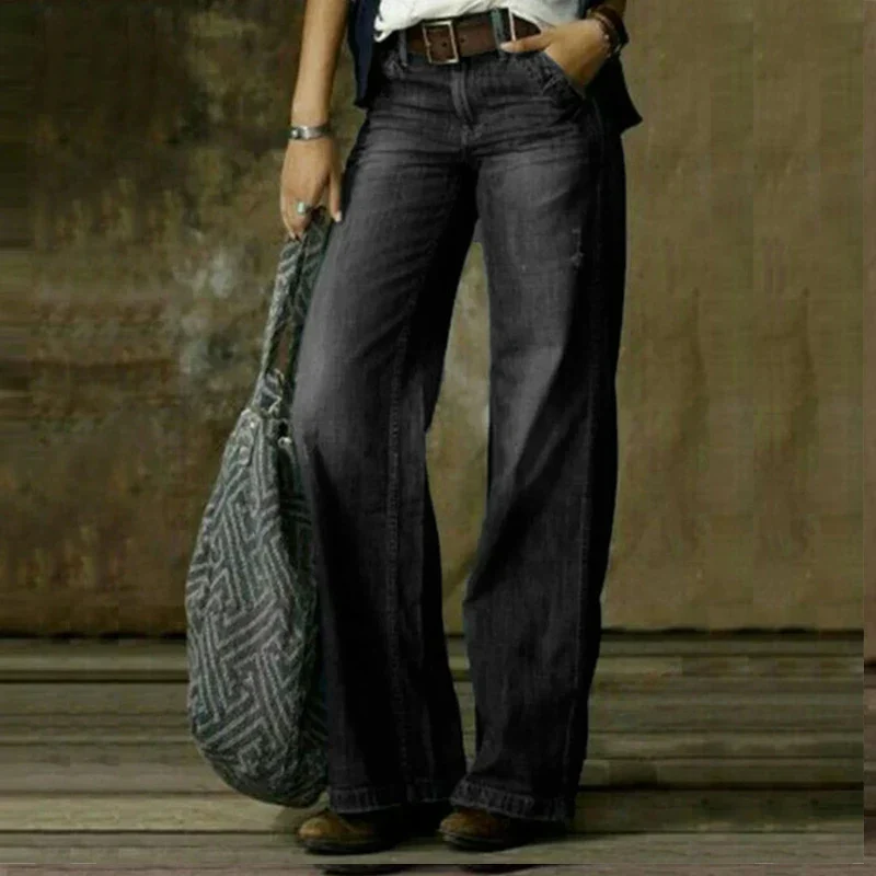 Vintage Weite Hosen Schicke Jeans