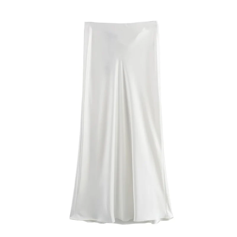 Damen langer Satinrock