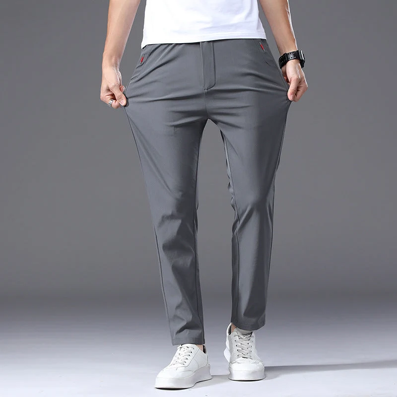 Herren modische und bequeme Chino-Hose mit elastischem Bund