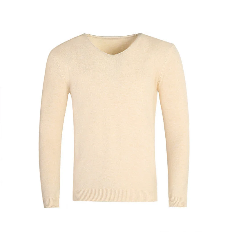 Herren klassischer V-Ausschnitt Pullover