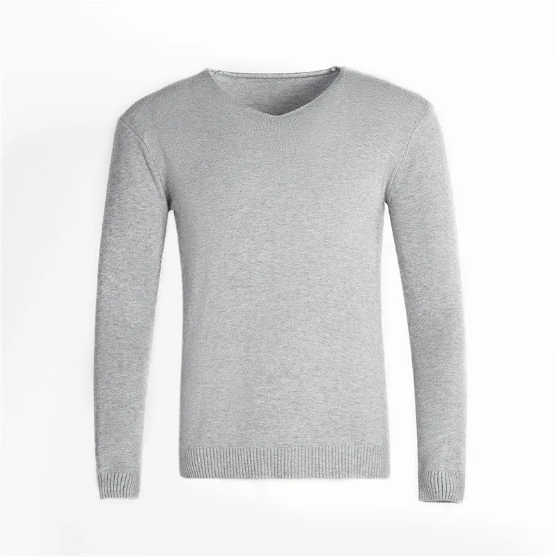 Herren klassischer V-Ausschnitt Pullover
