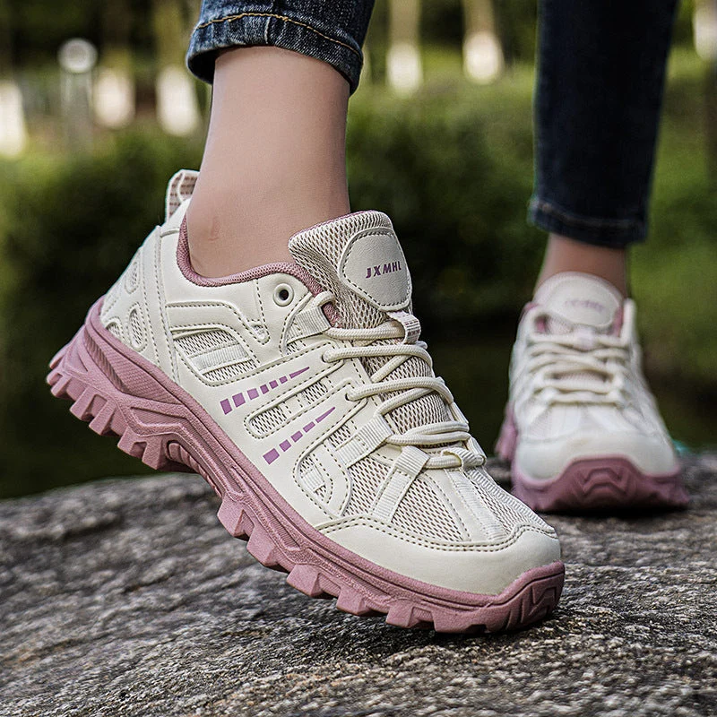 Damen Sportliche Trail-Laufschuhe mit atmungsaktivem Obermaterial und dämpfender Sohle