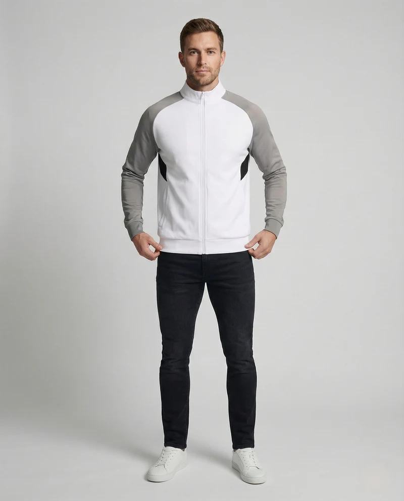 Trainingsjacke Sportlich Mit Raglan Herren