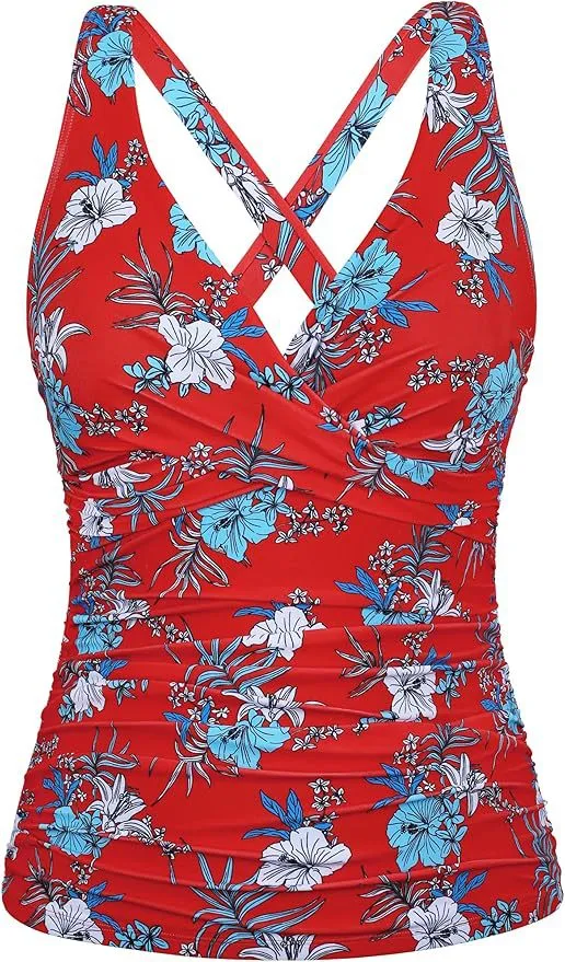 Damen Badeanzug mit Wickelschnitt und figurschmeichelndem Design