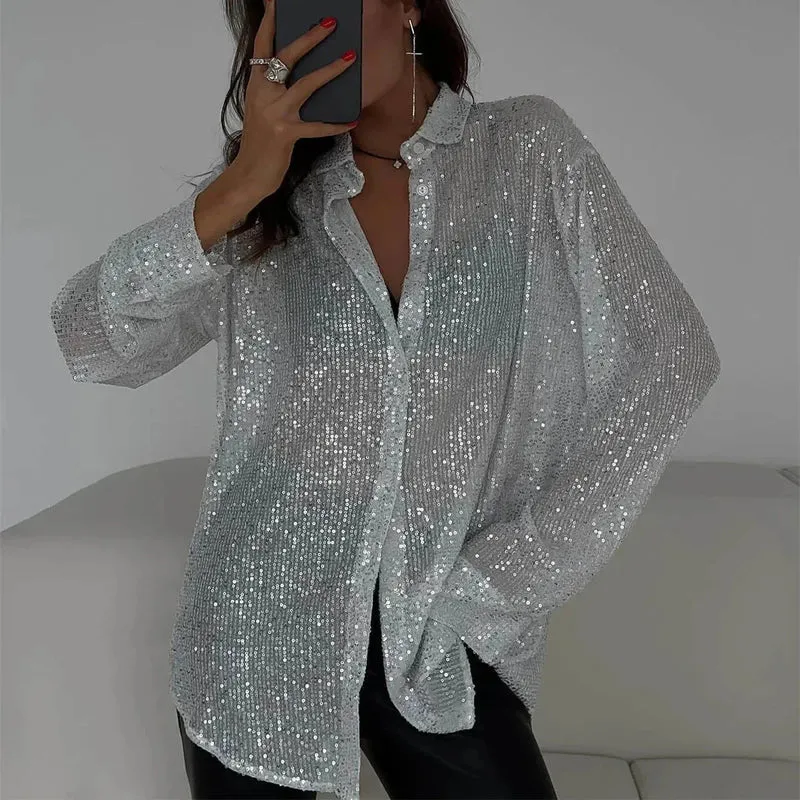 Pailletten Glitzertop