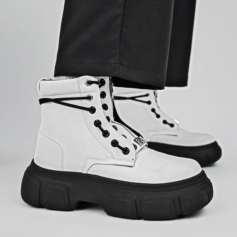 Damen robuste Combat Boots mit rutschfester Sohle und innovativem Schnürsystem