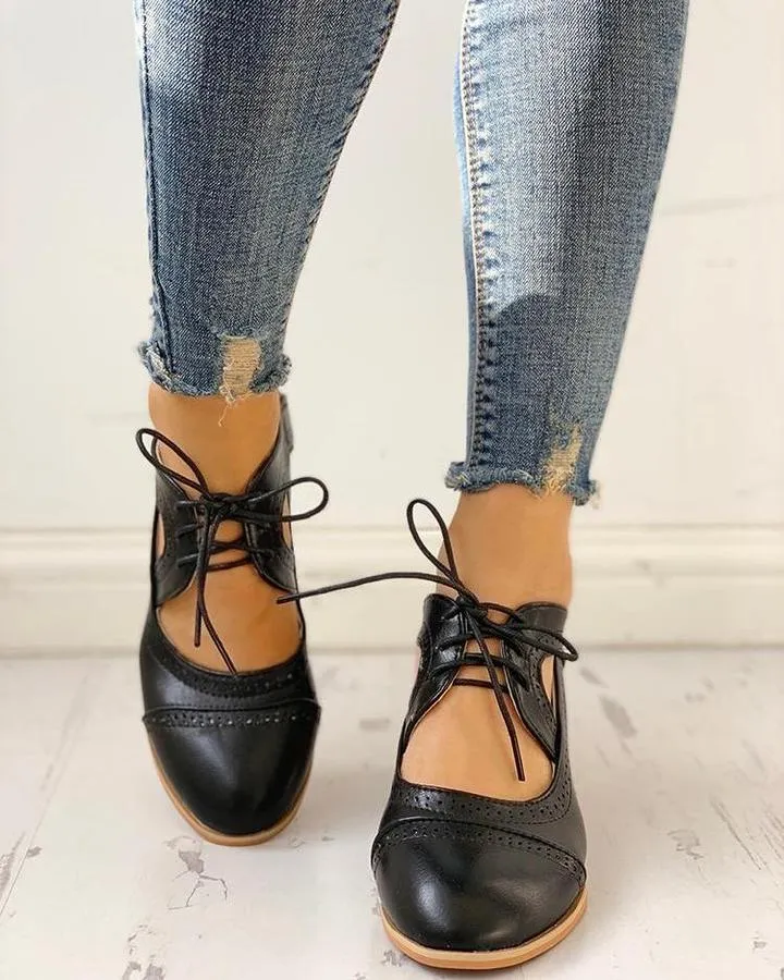 Weinlese Schuhe für Damen Stilvolle Komfortschuhe Im Retro Look