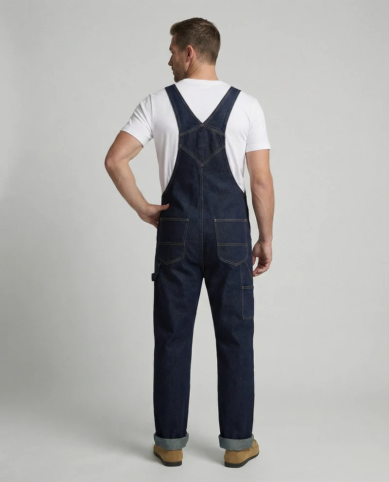 Herren Jeans Latzhose Denim