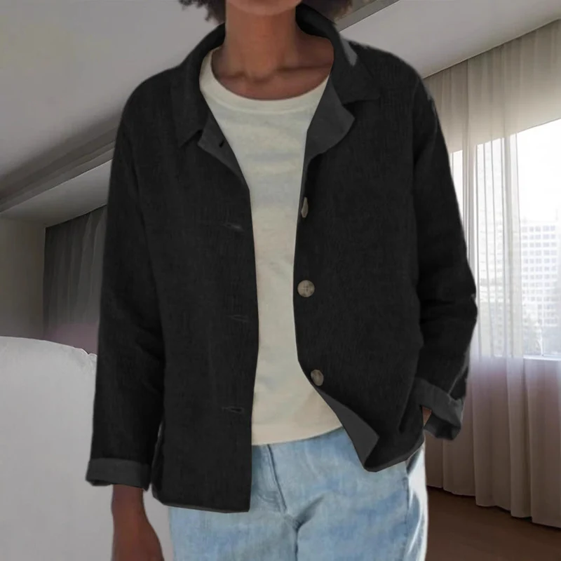 Damen Leichte Überwurfjacke mit strukturiertem WNord Taschenmuster