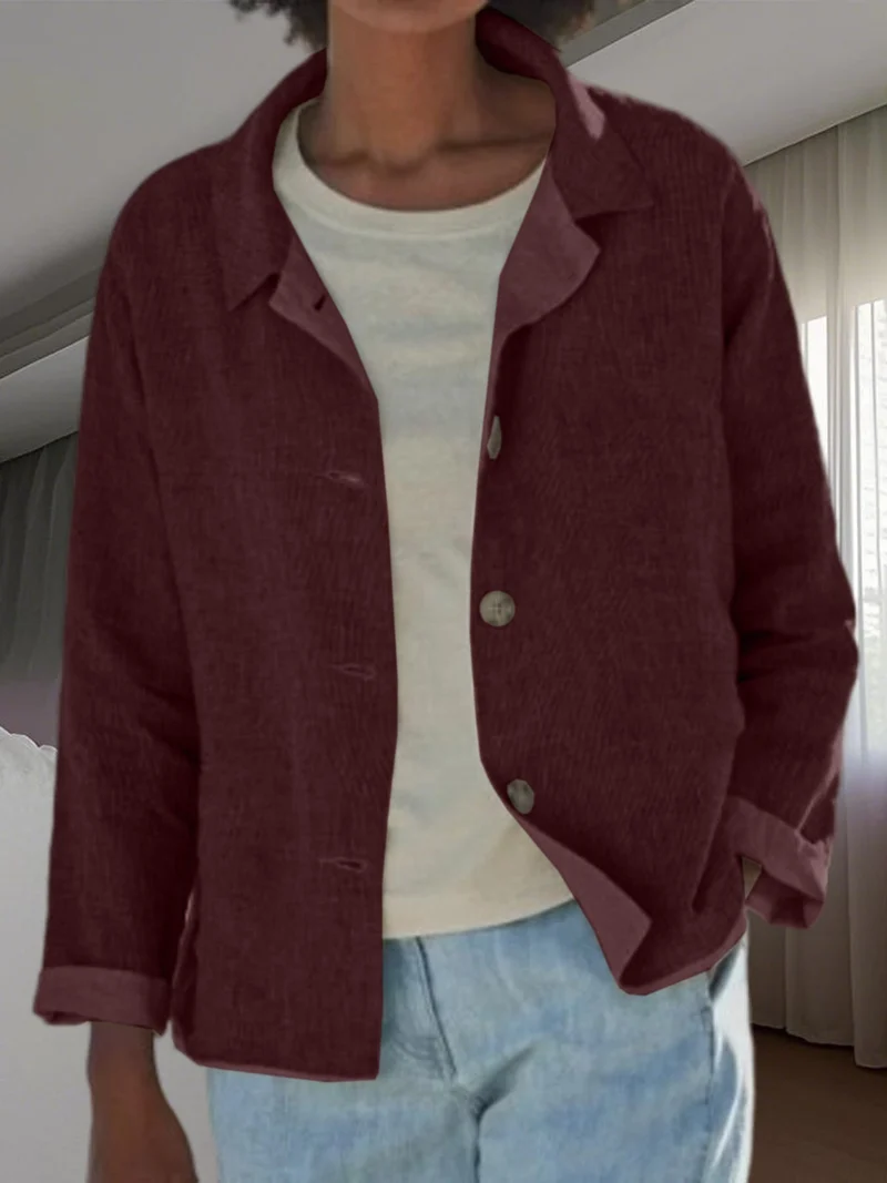 Damen Leichte Überwurfjacke mit strukturiertem WNord Taschenmuster