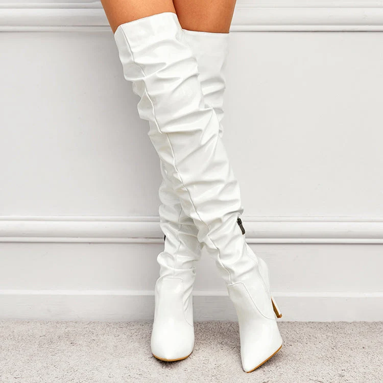Kniehohe Lange Stiefel für Frauen mit Super Hohem Absatz für Partys
