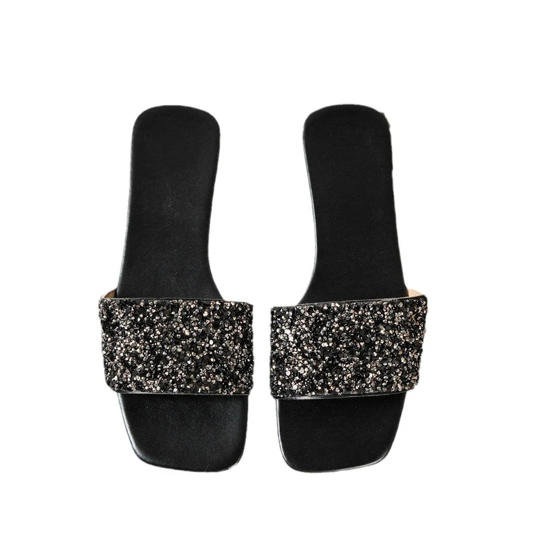 Damen Glamouröse Riemensandalen mit funkelnden Strassdetails